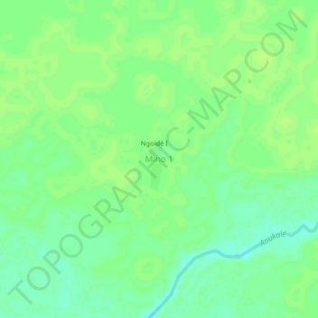 Mapa topográfico Royo, altitud, relieve