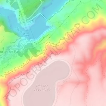 Mapa topográfico Ceja de Agustín, altitud, relieve