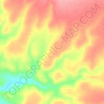 Mapa topográfico El Establo, altitud, relieve