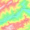 Mapa topográfico Teresén, altitud, relieve