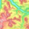 Mapa topográfico Gotzenberg, altitud, relieve