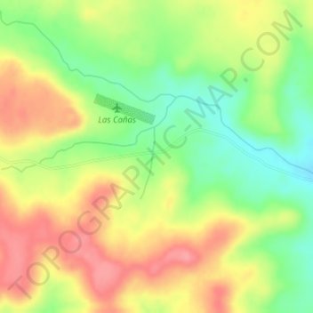 Mapa topográfico Toro Negro, altitud, relieve