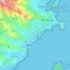 Mapa topográfico M'Tsapéré, altitud, relieve