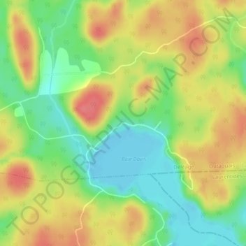Mapa topográfico Baie-Davis, altitud, relieve