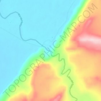 Mapa topográfico las mellizas, altitud, relieve