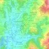 Mapa topográfico Búzio, altitud, relieve