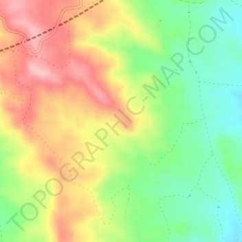 Mapa topográfico Covatilla, altitud, relieve