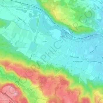 Mapa topográfico Vagen, altitud, relieve