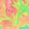 Mapa topográfico Brend, altitud, relieve