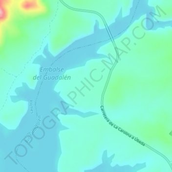 Mapa topográfico Malpelo, altitud, relieve