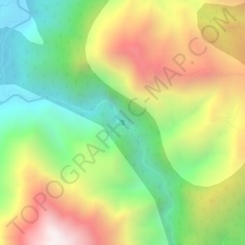 Mapa topográfico Municipio de Guachipas, altitud, relieve