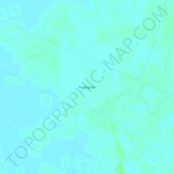 Mapa topográfico Fedegoso, altitud, relieve