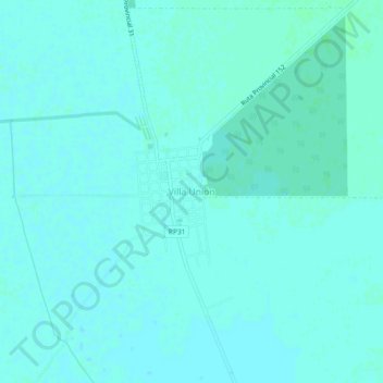 Mapa topográfico Villa Unión, altitud, relieve