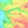 Mapa topográfico Otticha, altitud, relieve