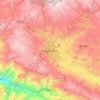 Mapa topográfico Cajamarca, altitud, relieve
