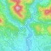 Mapa topográfico Clanezzo, altitud, relieve