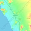 Mapa topográfico El Pescadero, altitud, relieve
