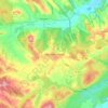 Mapa topográfico Vilar dos Prazeres, altitud, relieve