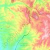 Mapa topográfico Pórticos de San Antonio, altitud, relieve