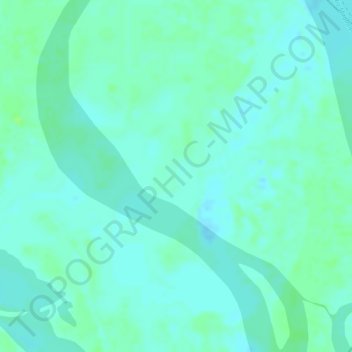 Mapa topográfico Isla Providencia, altitud, relieve