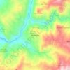 Mapa topográfico Nimaima, altitud, relieve