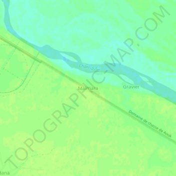 Mapa topográfico Maïmara, altitud, relieve