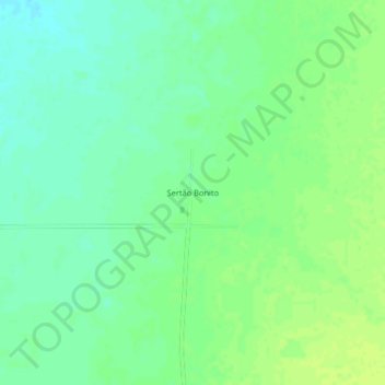 Mapa topográfico Sertão Bonito, altitud, relieve