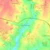 Mapa topográfico Little Hadham, altitud, relieve