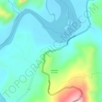 Mapa topográfico Ye de Florencia, altitud, relieve