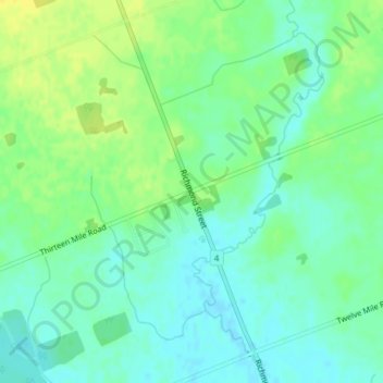 Mapa topográfico Birr, altitud, relieve