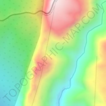 Mapa topográfico Serra da Neblina, altitud, relieve