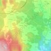 Mapa topográfico O Aido, altitud, relieve