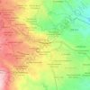Mapa topográfico Las Trancas, altitud, relieve