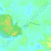 Mapa topográfico Caserío, altitud, relieve