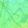 Mapa topográfico Tweelbäke-Ost, altitud, relieve