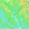 Mapa topográfico Renggam, altitud, relieve
