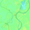 Mapa topográfico Achí, altitud, relieve