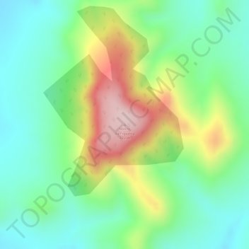 Mapa topográfico Morro da Figueira, altitud, relieve