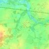 Mapa topográfico Ahof, altitud, relieve