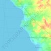 Mapa topográfico Cabimas, altitud, relieve