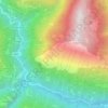 Mapa topográfico Bronte di Cavaglio, altitud, relieve
