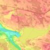 Mapa topográfico Aizkraukle, altitud, relieve