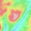 Mapa topográfico Harter Fell, altitud, relieve