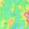 Mapa topográfico Cachoeira da Fumaça, altitud, relieve