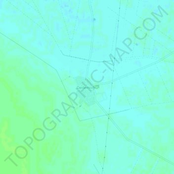 Mapa topográfico Dedemoğlu, altitud, relieve