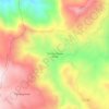 Mapa topográfico Totoras Pampa Verde, altitud, relieve