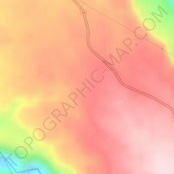 Mapa topográfico El Diviso, altitud, relieve