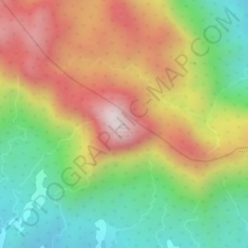 Mapa topográfico Morro do Cubatão, altitud, relieve