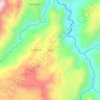 Mapa topográfico Cauca, altitud, relieve