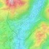 Mapa topográfico Sachrang, altitud, relieve